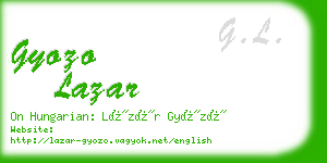 gyozo lazar business card